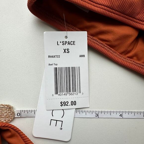 NWT L*Space Amber One-Shoulder Axel & Cabana Bitsy Swimwear Bikini Set Size XS - Picture 5 of 7
